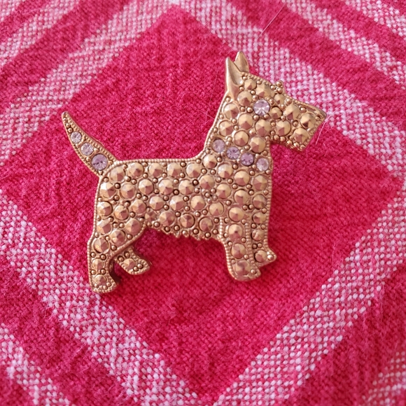 Vintage scottie terrier dog pin with rhine… - Picture 6 of 7